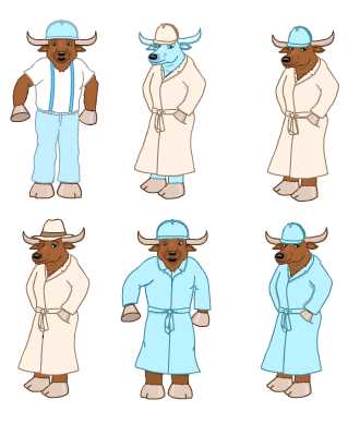 water buffalo character sketch