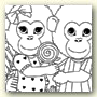 Monkey Line Drawing